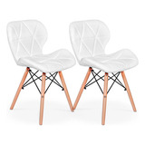 2 Cadeiras Jantar Bestchair Charles Eames Eiffel Slim Wood