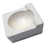 2 Cadinho Fundição Quadrado N4 Ourives Refratário - 350 Gr
