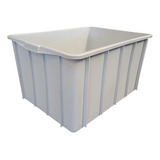 2 Caixa Contêiner Organizador Grande 180 L + Tampa Branco