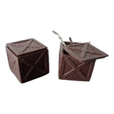 2 Caixa Madeira 1:24/1:18 Para Maquetes Ou Dioramas