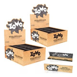 2 Caixa Seda Zomo Natural Perfect Preta Smoking C/50 Atacado