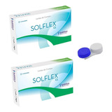 2 Caixas / Lente De Contato Solflex Cl Incolor - Com Grau