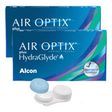 2 Caixas Lentes De Contato Air Optix Hydraglyde/ Alcon