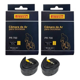 2 Câmaras De Ar Bicicleta Aro 700x28 45c Pirelli 60mm Presta