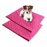 2 Camas Impermeável P/ Cães - Colchonete. Capa Sai - M 70x50