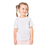 2 Camisas Brancas Infantis Juvenil 100% Poliéster Sublimação