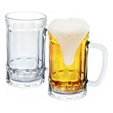 2 Canecas Copo De Chopp Cerveja Drink Vidro Personalizavel