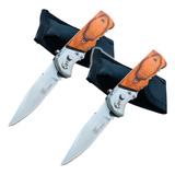 2 Canivetes Portátil Resistente Pesca Camping C Bainha