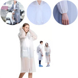 2 Capas De Chuva Reforçada Pvc Transparente Resistente Chl
