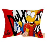 2 Capas Para Travesseiro Bart Simpsons Cerveja Duff Skate