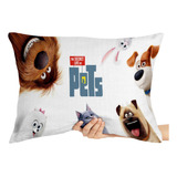 2 Capas Travesseiro Pets Movie Cachorro