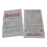 2 Cartão Folhetos Antigos Anos 40 Bula Beiod Farmácia Etc