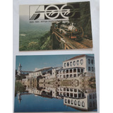 2 Cartão Postal Antigos - Morretes - Trem - Paranaguá - 1985