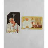 2 Cartões Telefônicos Papa João Paulo Ii Papa Bento Xvi 