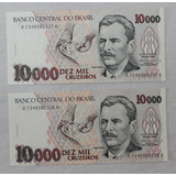 2 Cédulas Sequenciais De 10 Mil Cruzeiros De 1993 - Fe