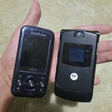 2 Celulares 00s Motorola Razr V3