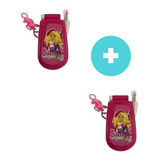 2 Celularzinho Infantil Rosa Celular Telefoninho Luz E Som