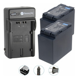 2 Cgr-d54s + Carregador Para Panasonic Ag-ac8 Ac30 Ac90