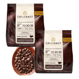 2 Chocolate Belga Callebaut 70,5% Cacau 70-30-38 Gotas 400g