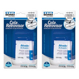 2 Cola/adesivo P/ Espelho Retrovisor Interno E Metais 1g Cor Liquido Amarelo