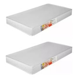 2 Colchão Baby Berço Infantil Bebê 130x70 Anti Fungos D20