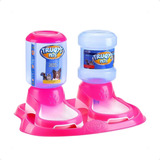 2 Comedouro Duplo P Caes E Gatos Bebedouro Automatico Truqys