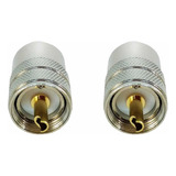 2 Conector Uhf Macho Pl259 Para Cabo Coaxial Rg213 Rgc213