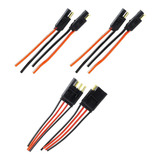 2 Conectores 2 Vias Com Fio 4,0 Mm E Um 4 Vias Fio De 1,5 Mm