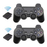 2 Controles Manete Sem Fio Playstation 2 Ps2 Playstation Ps1