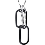 2 Correntes Dog Tag Dogtag Militar Aço Inoxidável Mod.2