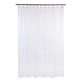 2 Cortina Box Banheiro Pvc Transparente Antimofo Ilhós 1,95