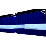 2 Cortinas Cabine Pintura C/ Ilhós 5,5(l)x3,0(a)frete Grátis