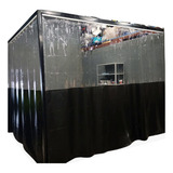 2 Cortinas Cabine Pintura C/ilhós 2,5(l)x2,9(a) Frete Inclus