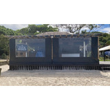 2 Cortinas Retratil 3 1 l ×2 6 a completa Com Frete Incluso