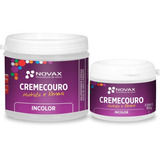 2 Creme Couro Lustrável Novax Sapato Bota Tenis 450g + 60g