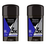 2 Desodorante Antitranspirante Rexona Clinical Men Creme 58g