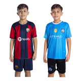 2 Dois Kit Conjunto Infantil E Juvenil Futebol Internacional