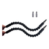2 Eixo Flexivel Extensor Haste Prolongador Parafusadeira 1/4
