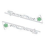  2 Emblema Alfa Romeo Sportiva Trevo 4folhas 145 155 156 164