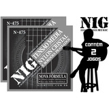 2 Encordoamento Duplo Nig Tensão Média Violão Nylon Nig N475