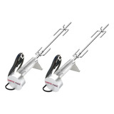 2 Espetos Giratorio Churrasco Flex Eletrico 