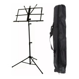 2 Estante Partitura Pastas Suporte Pedestal Dobrável + Bolsa
