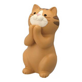 2 Estátua De Gato Ornamento Suporte Para Óculos Marrom