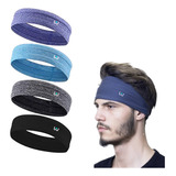 2 Faixas Headband Anti Suor Cabelo Testa Esporte Corrida