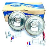 2 Farol Auxiliar Cromado Fusca Moto Triciclo Carro Jipe Off