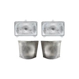 2 Farol Dianteiros + Lanternas Trator Tl65/tl70/tl75/tl80/tl