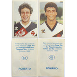 2 Figurinha Futebol Vasco 1988 Romario E Roberto Dinamite