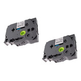 2 Fita Compatível Tze 231 P/ Brother Pt-h110 Pt-h105 Pt-e110