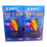 2 Fitas Vhs Emtec Extra Quality