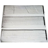 2 Forma 3d Molde Dormente Madeira 131x29,5 Abs Cimento/concr